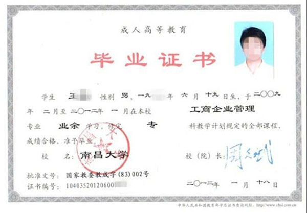 石家庄经济学院2008年大专毕业证图片