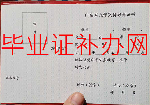 2000年初中毕业证样本「高清图片」
