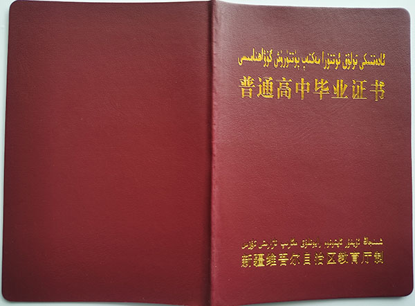 新疆2000年高中毕业证样本_学籍编号
