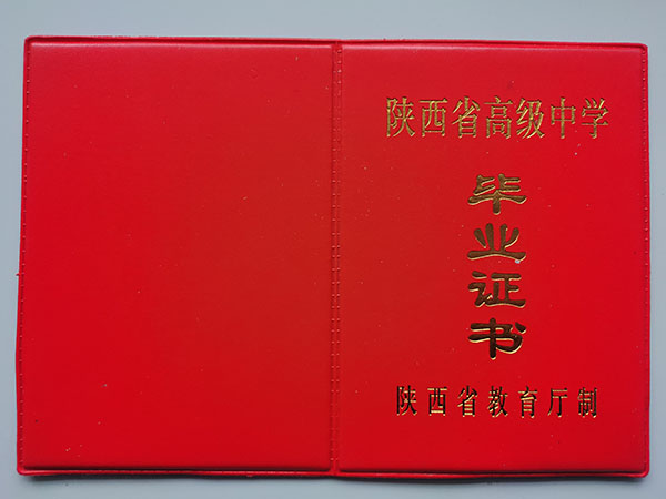 镇安县2000年高中毕业证样本