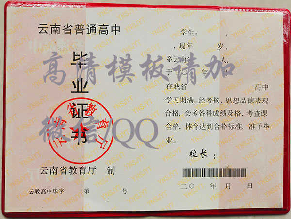 2007年大理高中毕业证书样本（2007年毕业证可以查询吗）