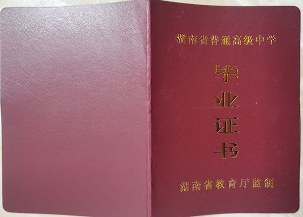 长沙市田家炳实验中学高中毕业证（现任校长）