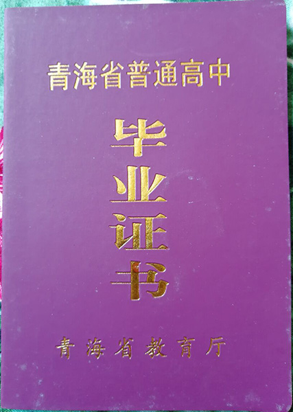 青海省高中毕业证图片_样本_模板免费下载