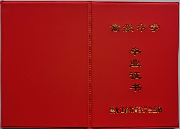 加格达奇区第一中学毕业证样本