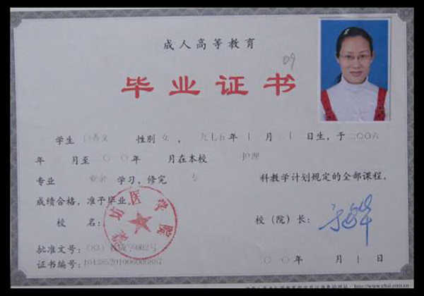 廊坊医学院函授大专毕业证样本