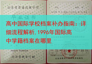 高中国际学校档案补办指南：详细流程解析,1996年国际高中学籍档案在哪里