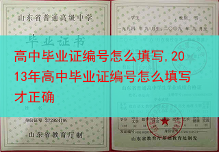 高中毕业证编号怎么填写,2013年高中毕业证编号怎么填写才正确