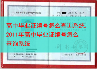 高中毕业证编号怎么查询系统,2011年高中毕业证编号怎么查询系统